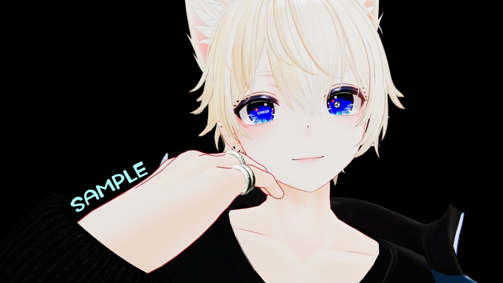 【複数アバター対応】エラーの瞳テクスチャ