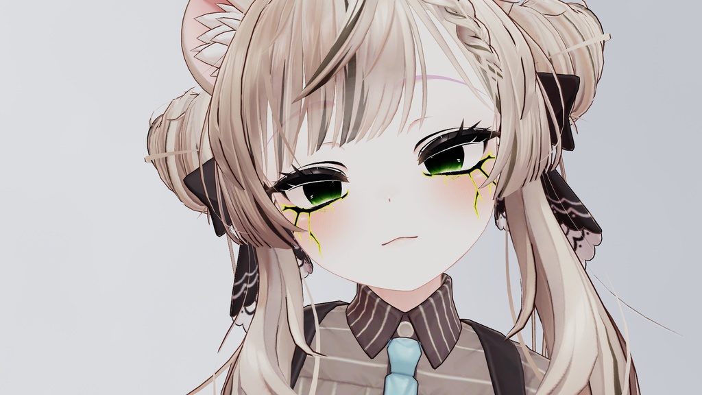 【複数アバター対応】ひび割れ風メイクテクスチャ