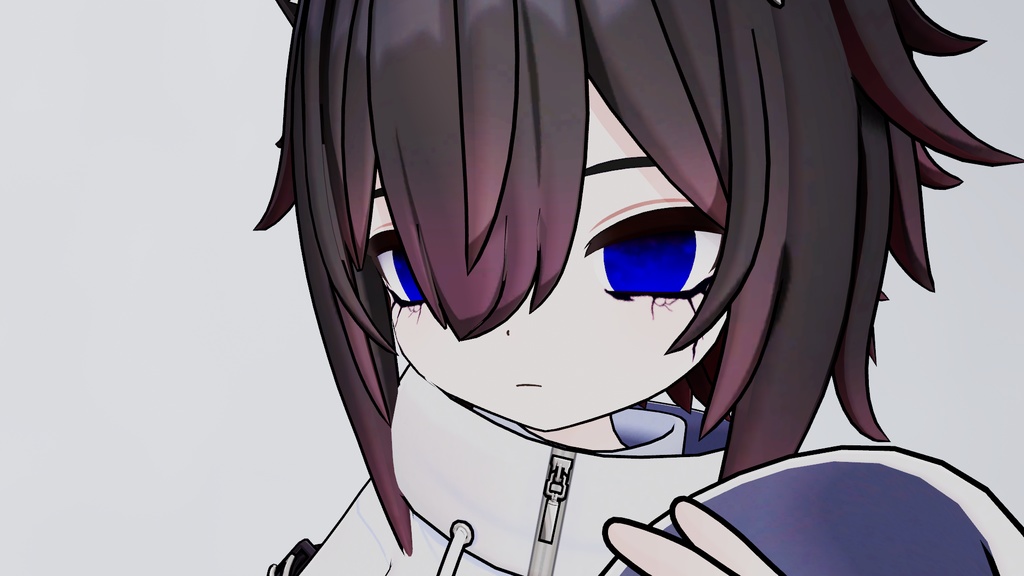 【複数アバター対応】ひび割れ風メイクテクスチャ