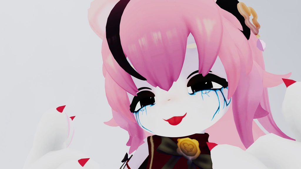 【複数アバター対応】ひび割れ風メイクテクスチャ