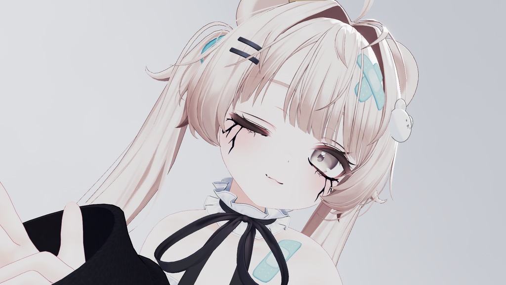 【複数アバター対応】ひび割れ風メイクテクスチャ