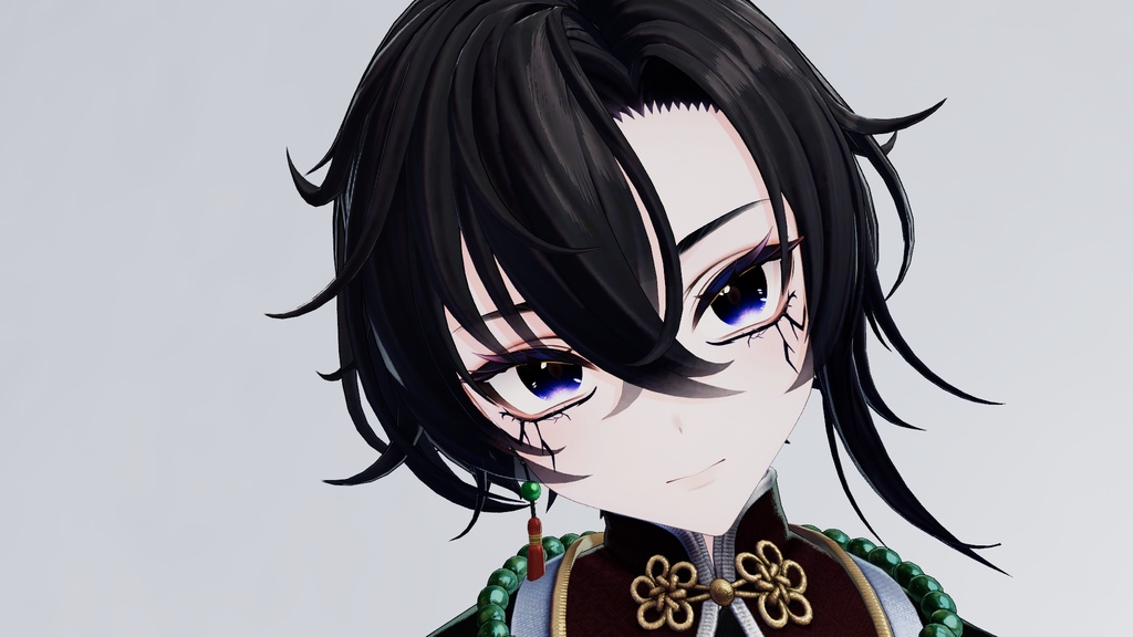 【複数アバター対応】ひび割れ風メイクテクスチャ