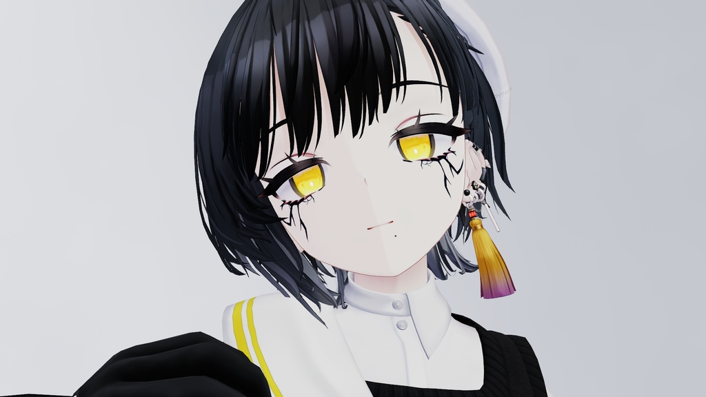 【複数アバター対応】ひび割れ風メイクテクスチャ