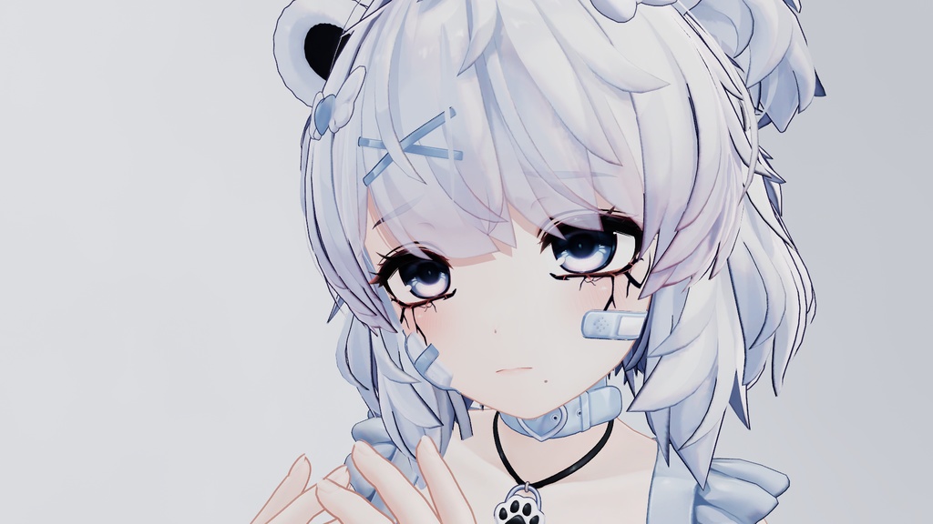 【複数アバター対応】ひび割れ風メイクテクスチャ