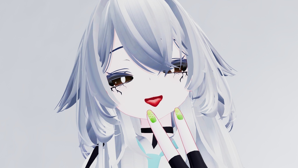 【複数アバター対応】ひび割れ風メイクテクスチャ