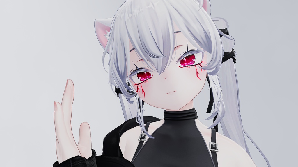 【複数アバター対応】ひび割れ風メイクテクスチャ