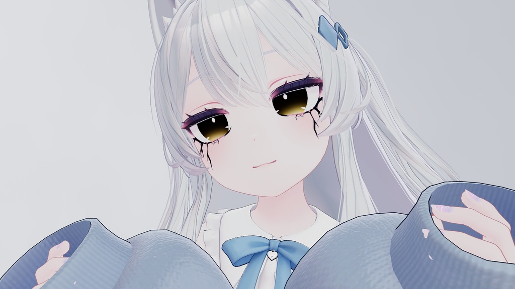 【複数アバター対応】ひび割れ風メイクテクスチャ