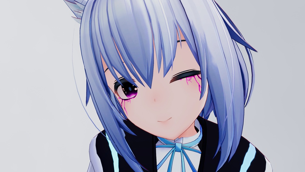 【複数アバター対応】ひび割れ風メイクテクスチャ