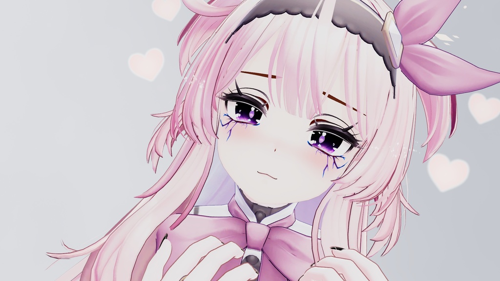 【複数アバター対応】ひび割れ風メイクテクスチャ