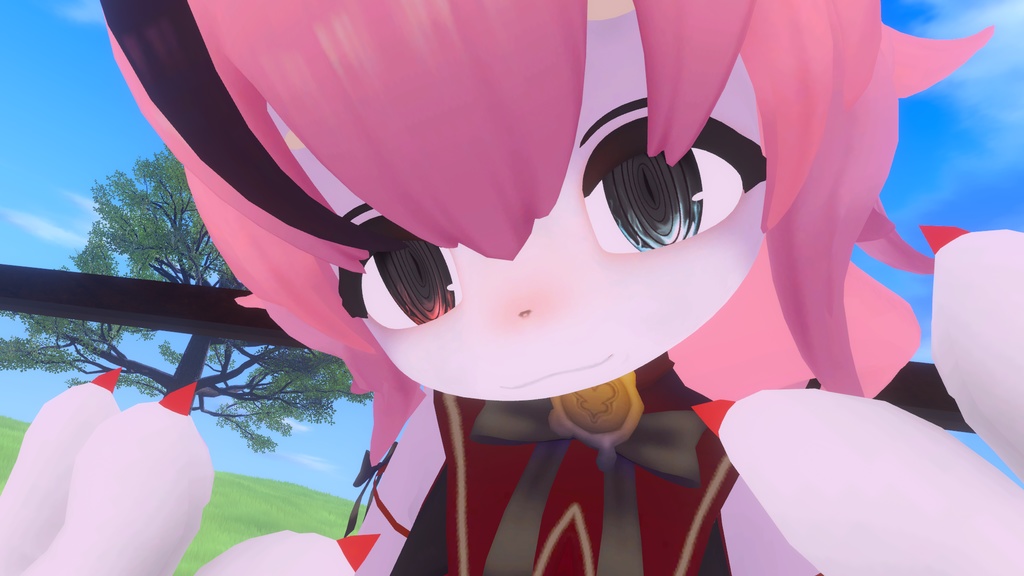 【複数アバター対応】ぐるぐる目テクスチャ