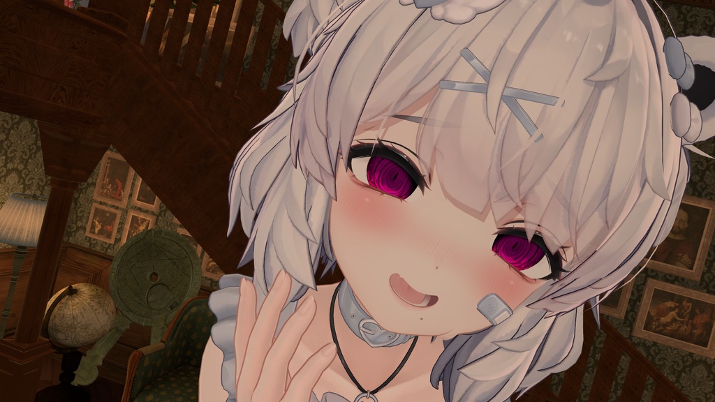 【複数アバター対応】ぐるぐる目テクスチャ