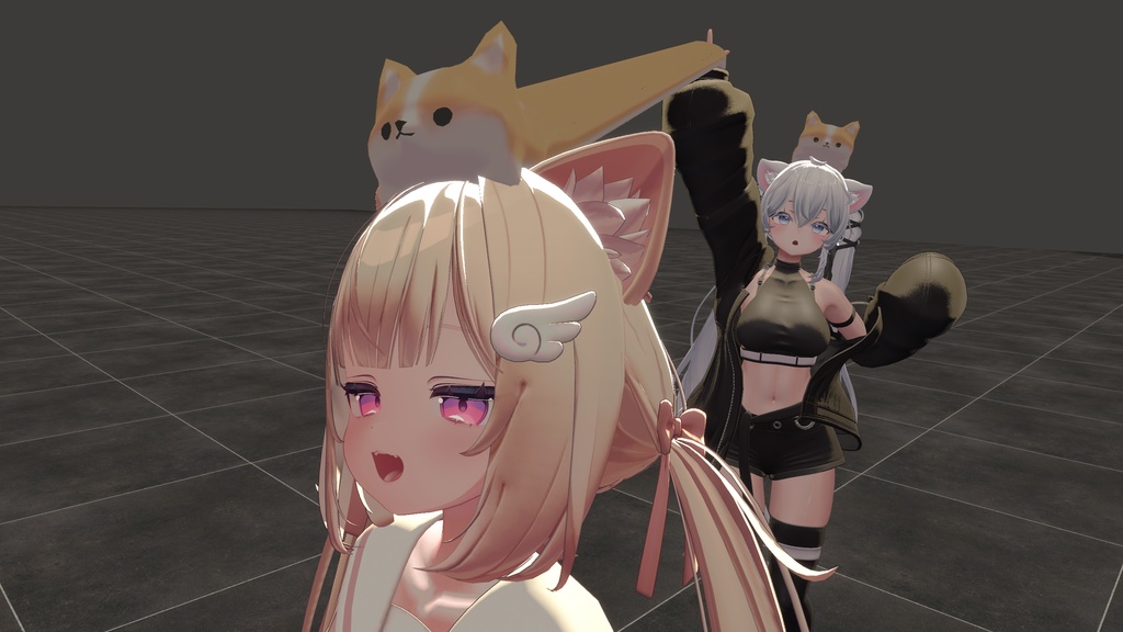 のびるこーぎー-stretch corgi-