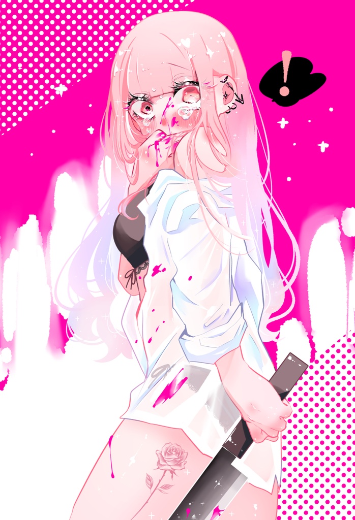ポストカード(ヘアアイロンちゃん)
