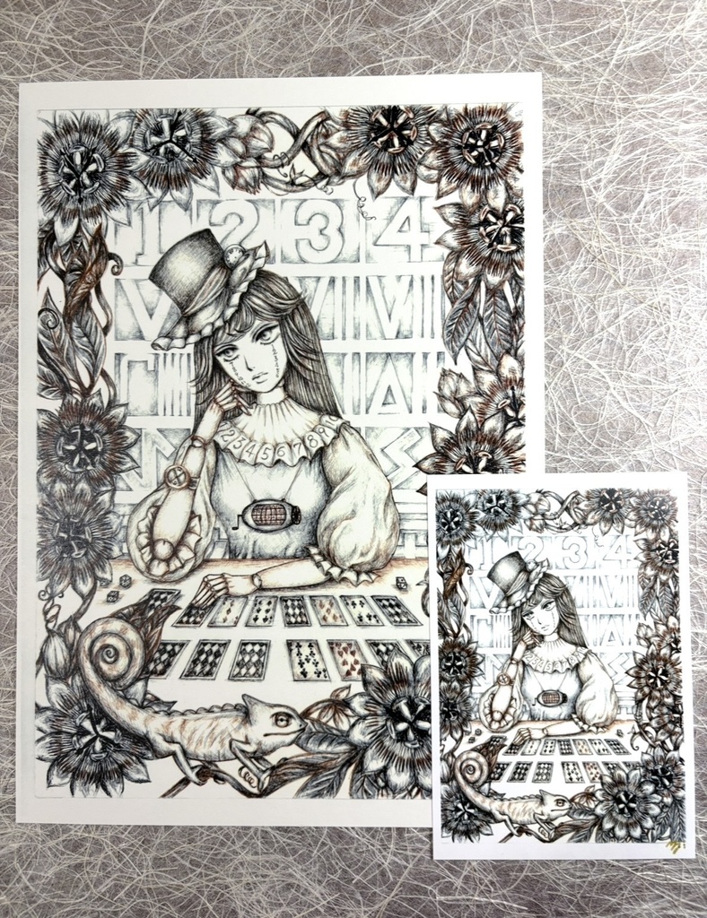 時間屋 （複製画）A4弱+ポストカードセット