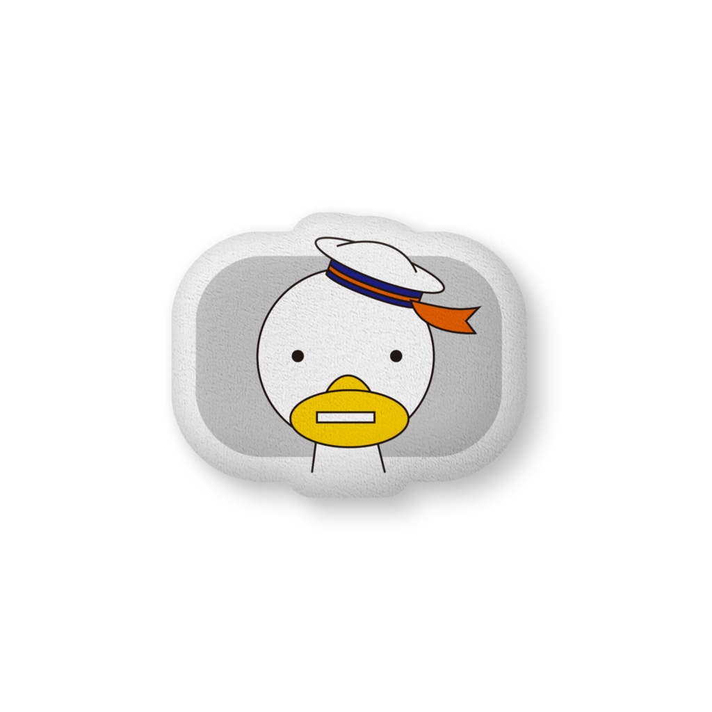 ポカンとしたカモメくんのクッション