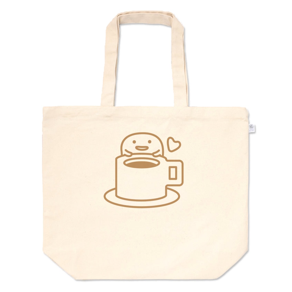 イルカくんとコーヒーカップのトートバック