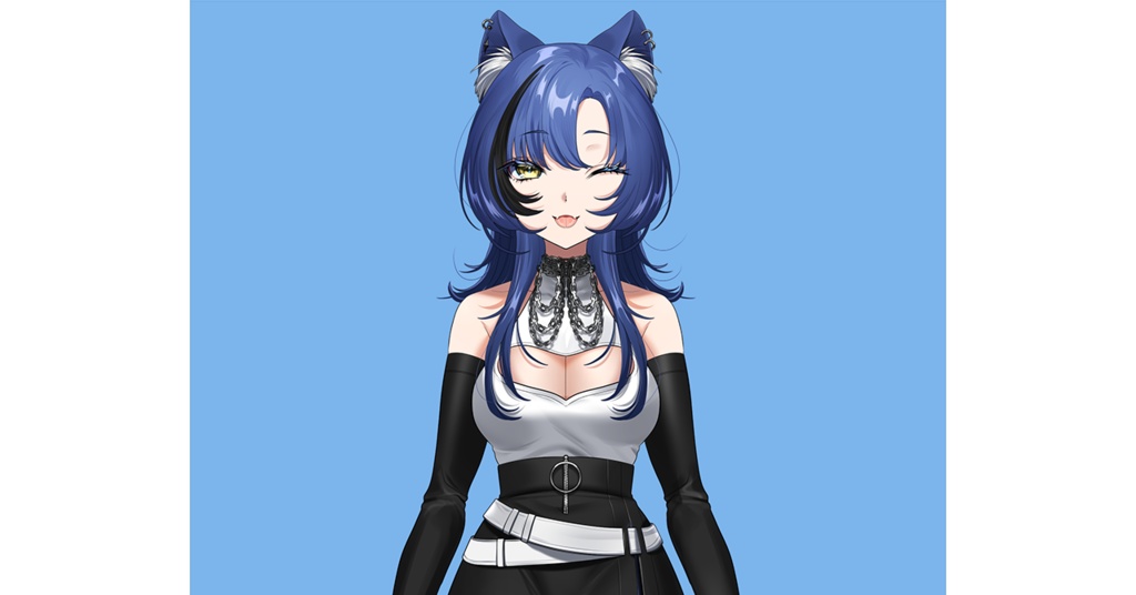 ラキイのアクスタver1.3（舌出しウィンク顔）