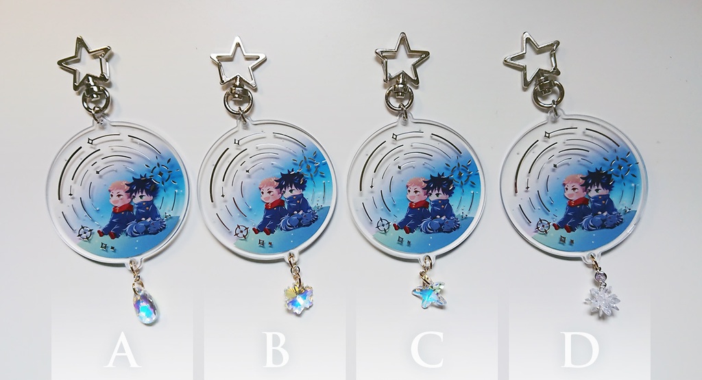 虎伏箔押し両面アクリル(台湾から発送)