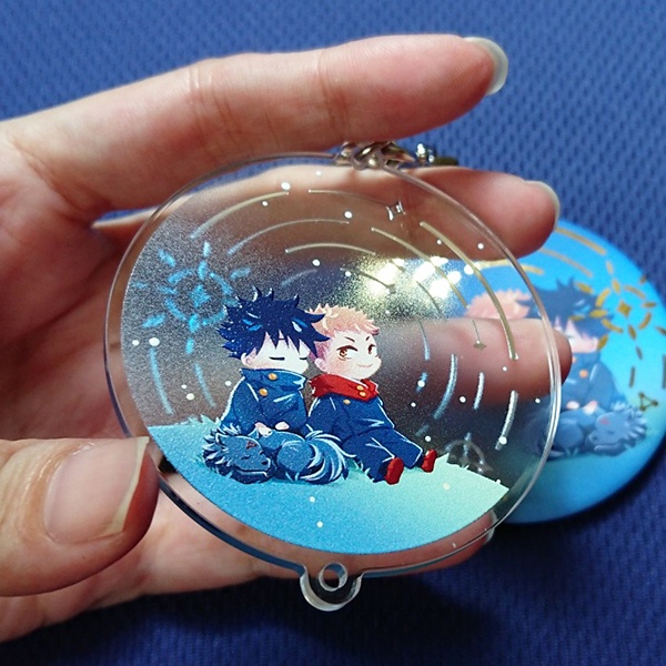 虎伏箔押し両面アクリル(台湾から発送)