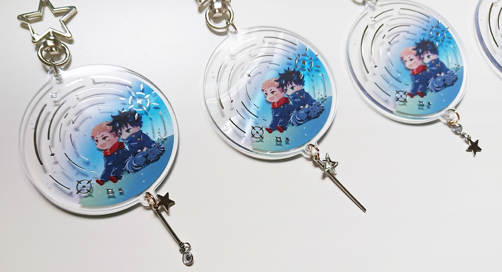 虎伏箔押し両面アクリル(台湾から発送)