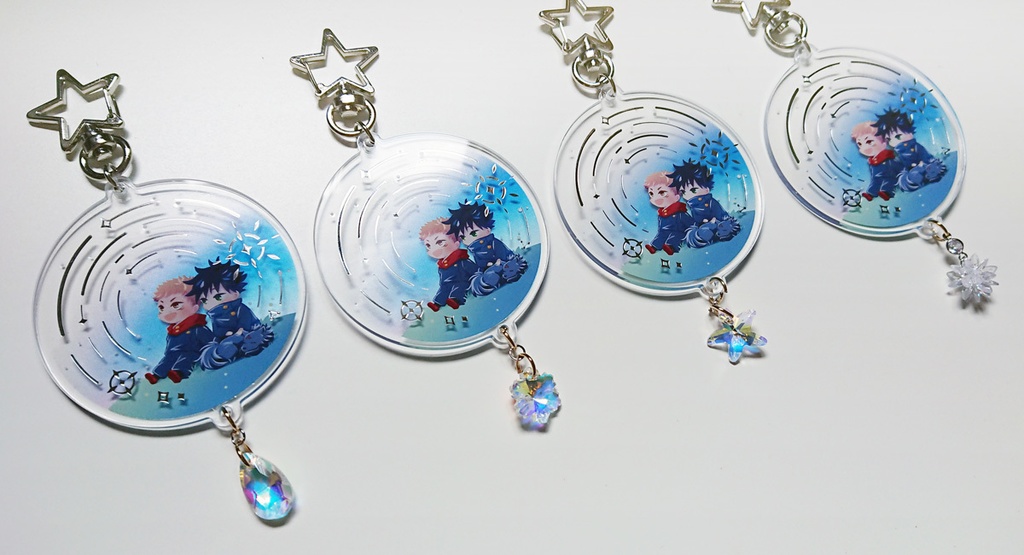 虎伏箔押し両面アクリル(台湾から発送)