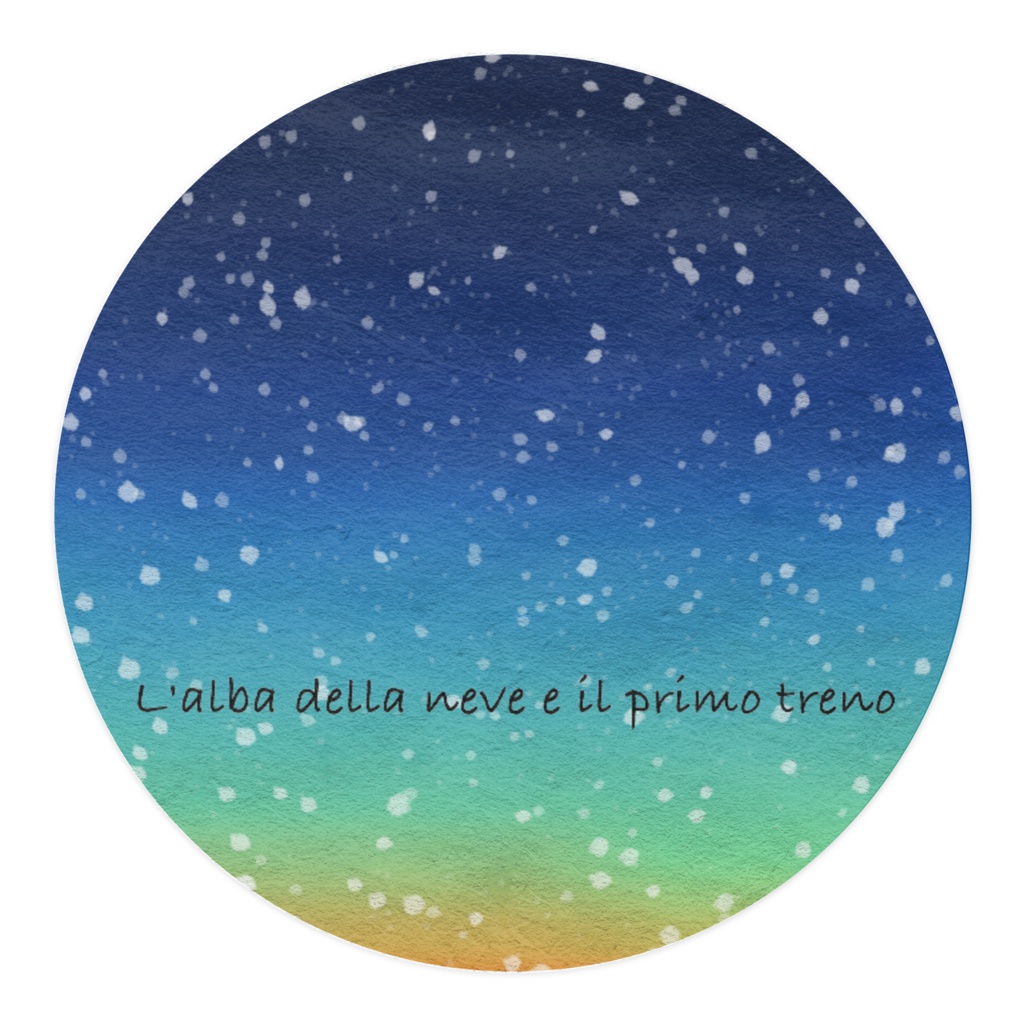 L'alba della neve e il primo treno