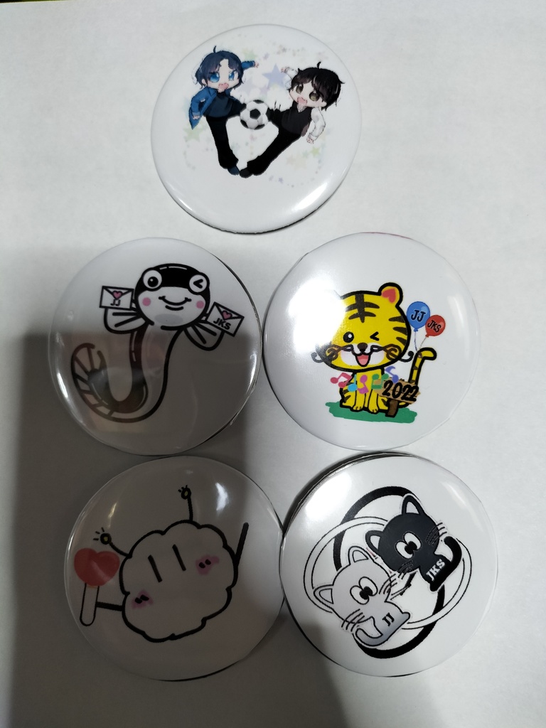 SHOWROOM配布アバター缶バッジ5個セット