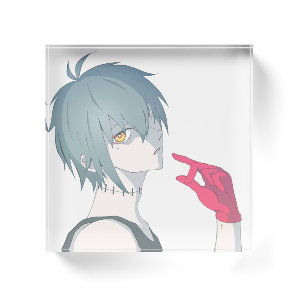 双月ライ 夏 アクリルブロック