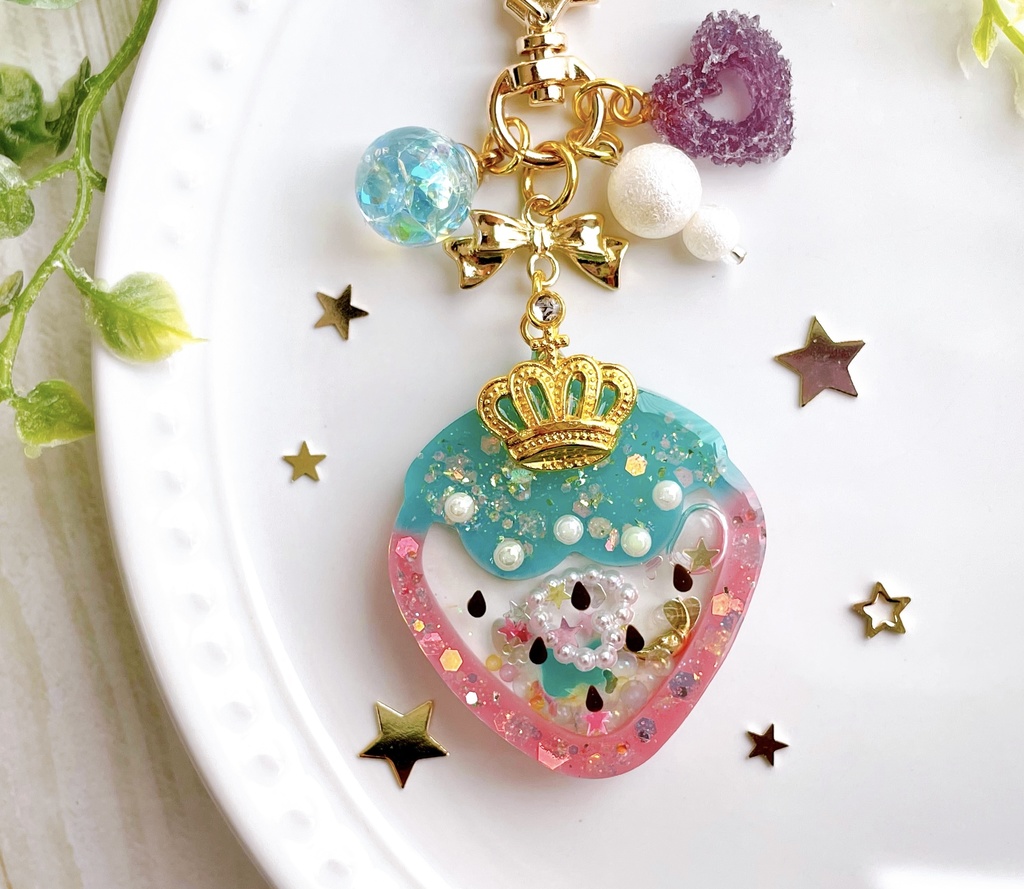 いちご シェイカー キーホルダー