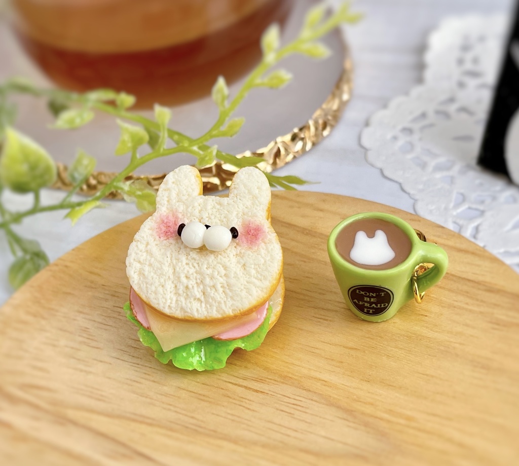 サンドイッチ&ドリンク(ブローチ)