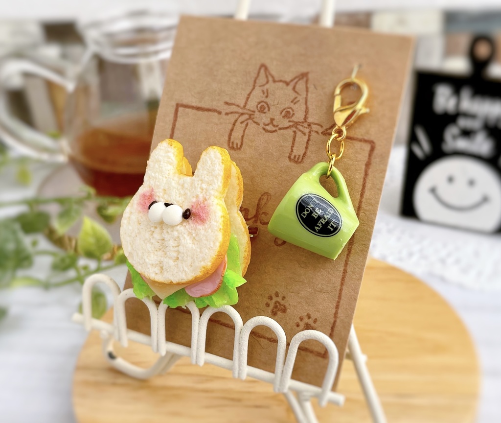 サンドイッチ&ドリンク(ブローチ)