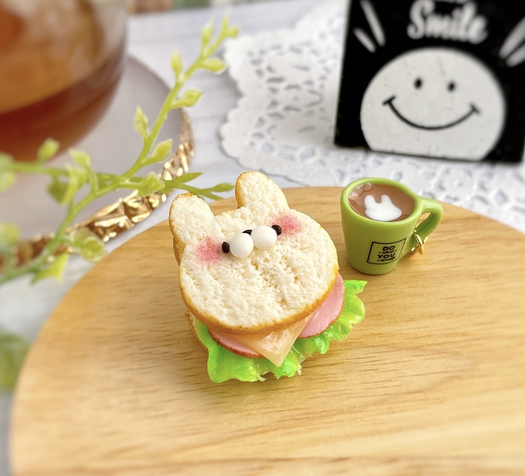 サンドイッチ&ドリンク(ブローチ)