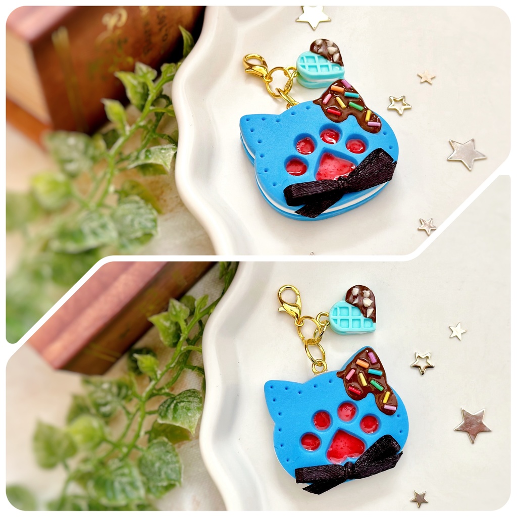 肉球クッキーサンド チャーム