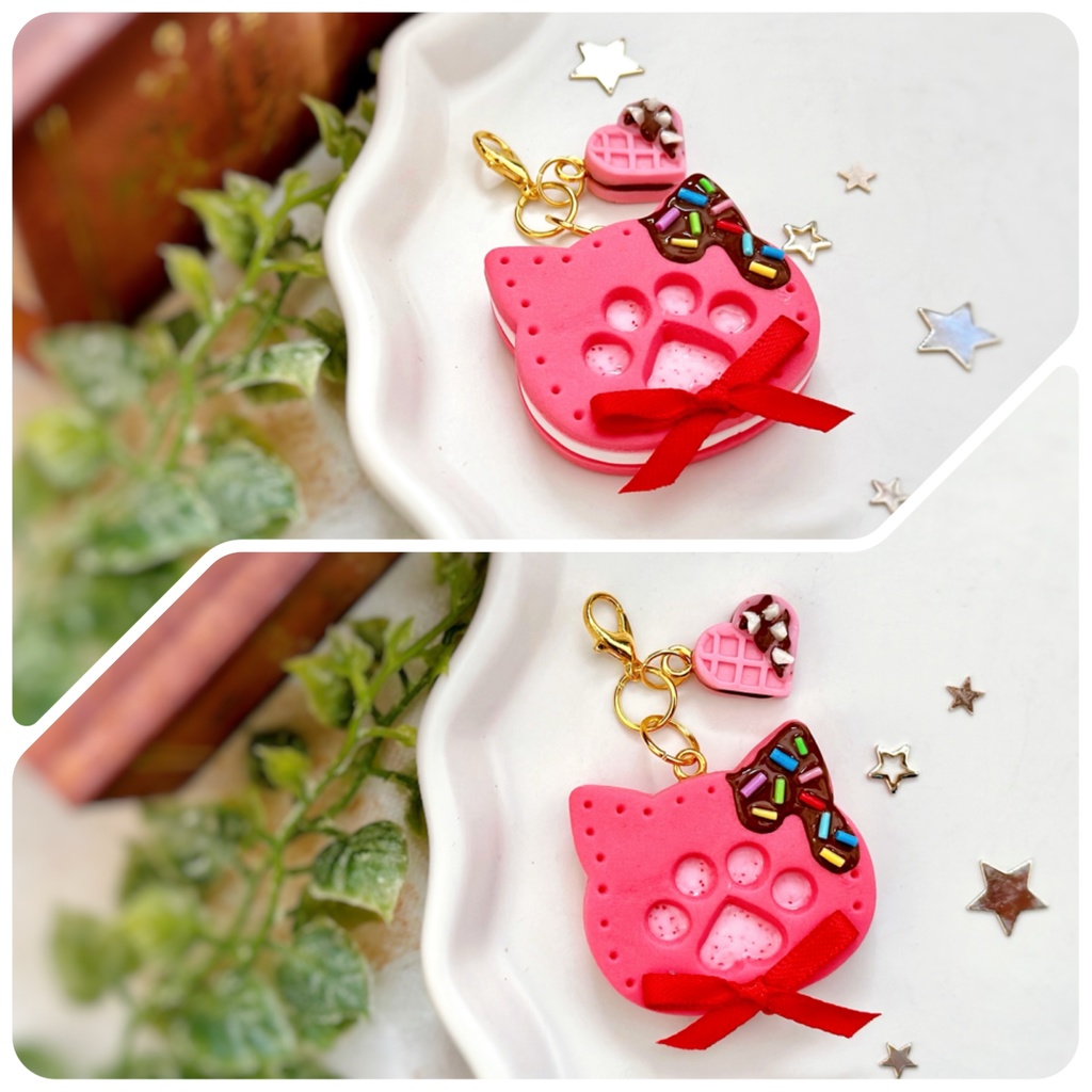 肉球クッキーサンド チャーム