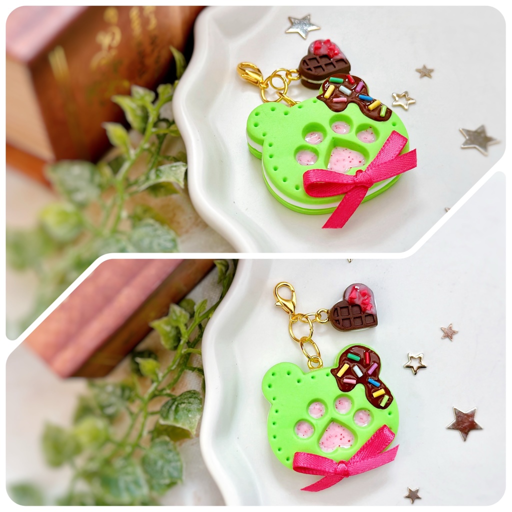 肉球クッキーサンド チャーム