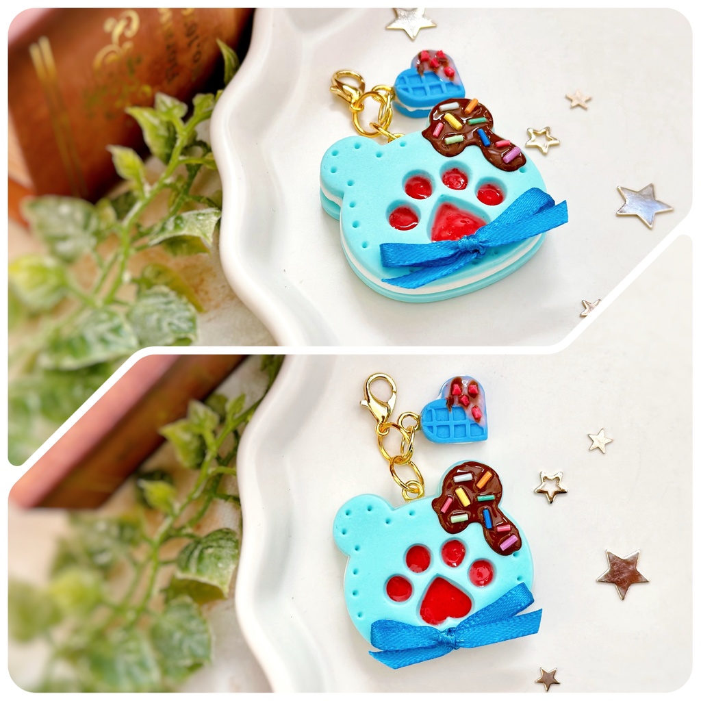 肉球クッキーサンド チャーム