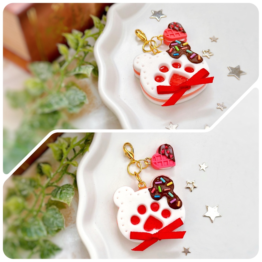 肉球クッキーサンド チャーム