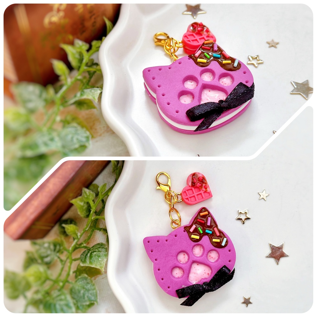 肉球クッキーサンド チャーム