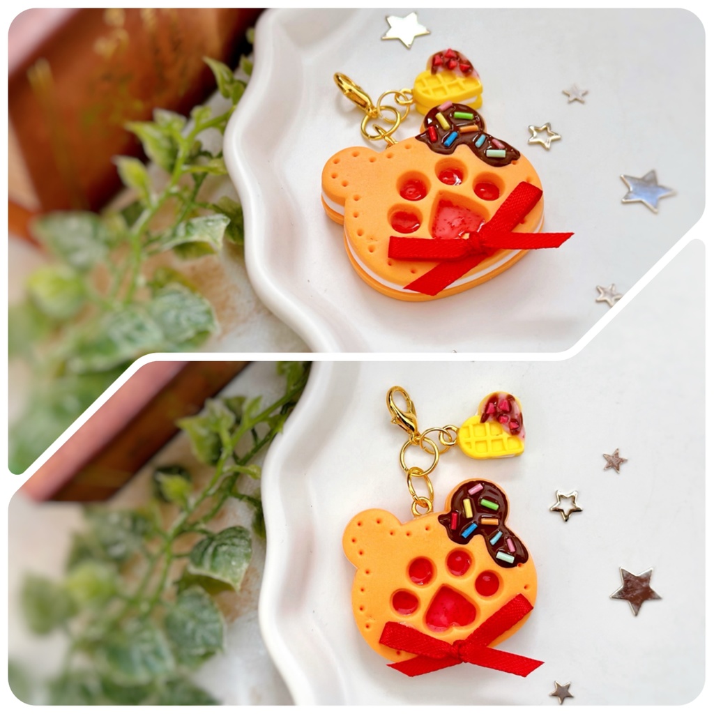 肉球クッキーサンド チャーム