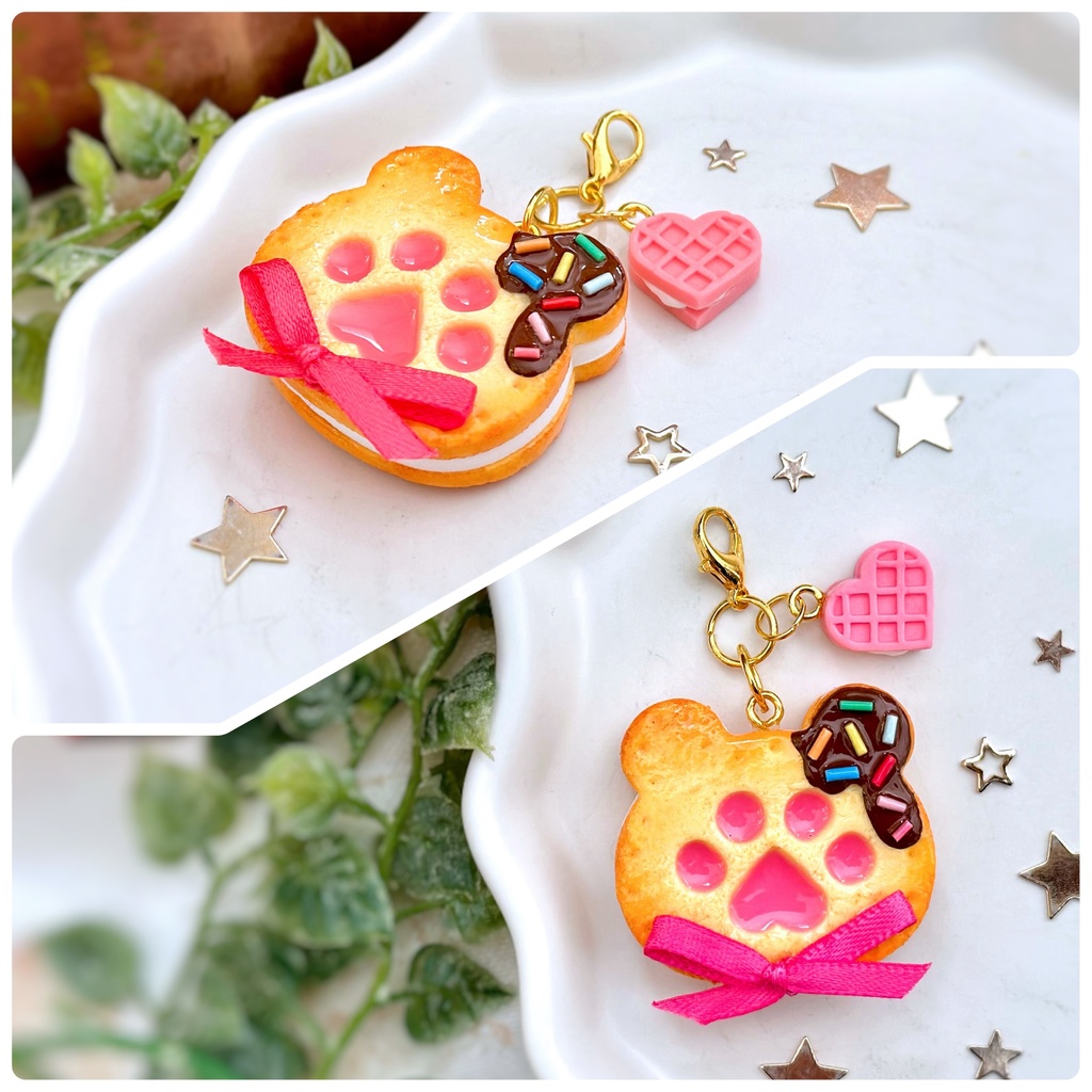 肉球クッキーサンド チャーム