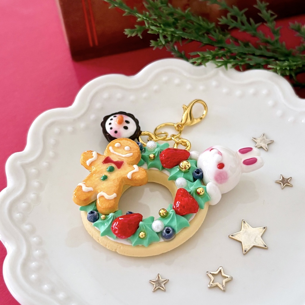 クリスマスリースタルト チャーム