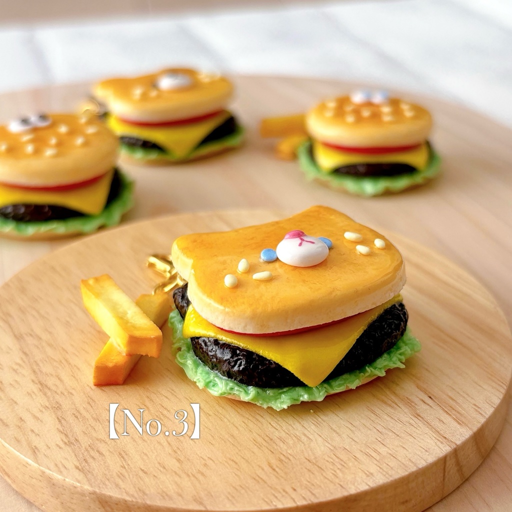 どうぶつさんハンバーガー チャーム