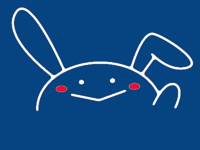 うさぎ手振り素材