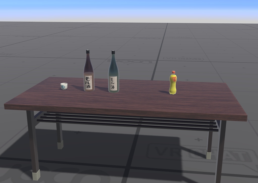 【無料】モル酒を置くように作った机 & 木目テクスチャ