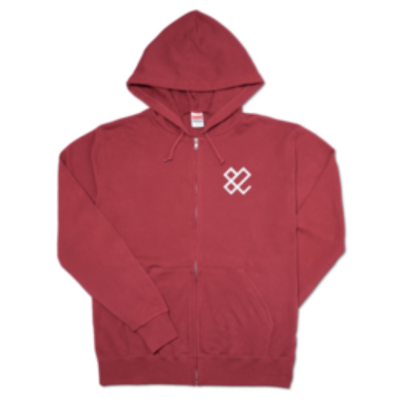 82 LOGO ZIP HOODIE(BLK/BGD)
