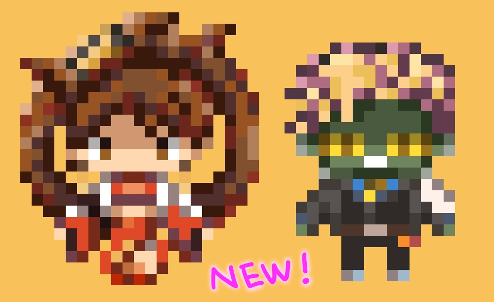ドット絵アクリルストラップ