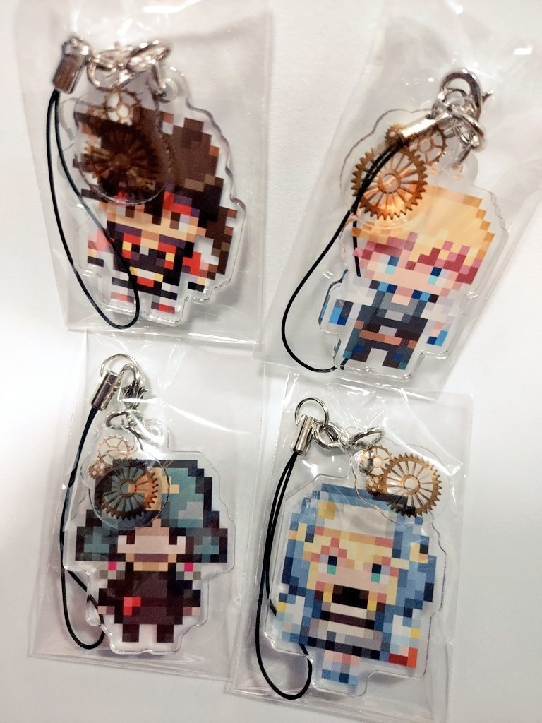 ドット絵アクリルストラップ