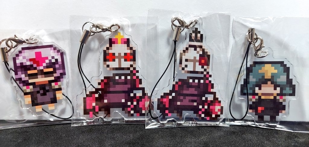 ドット絵アクリルストラップ