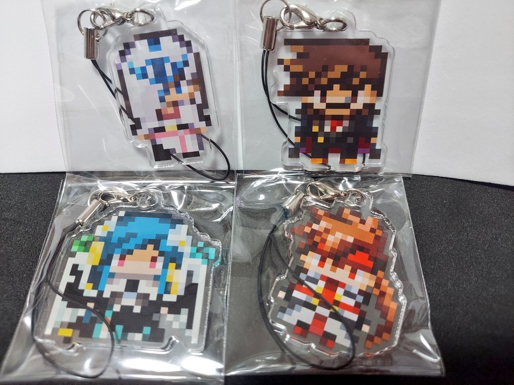 ドット絵アクリルストラップ