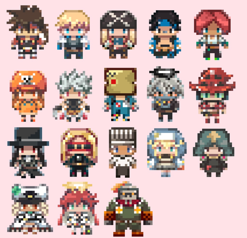 ドット絵アクリルストラップ